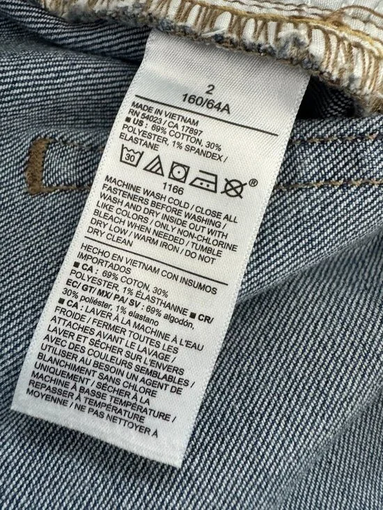 Old Navy High Rise Wow Wide Leg Jeans Light Wash Stretch Casual Size 2 - Picture 11 of 11